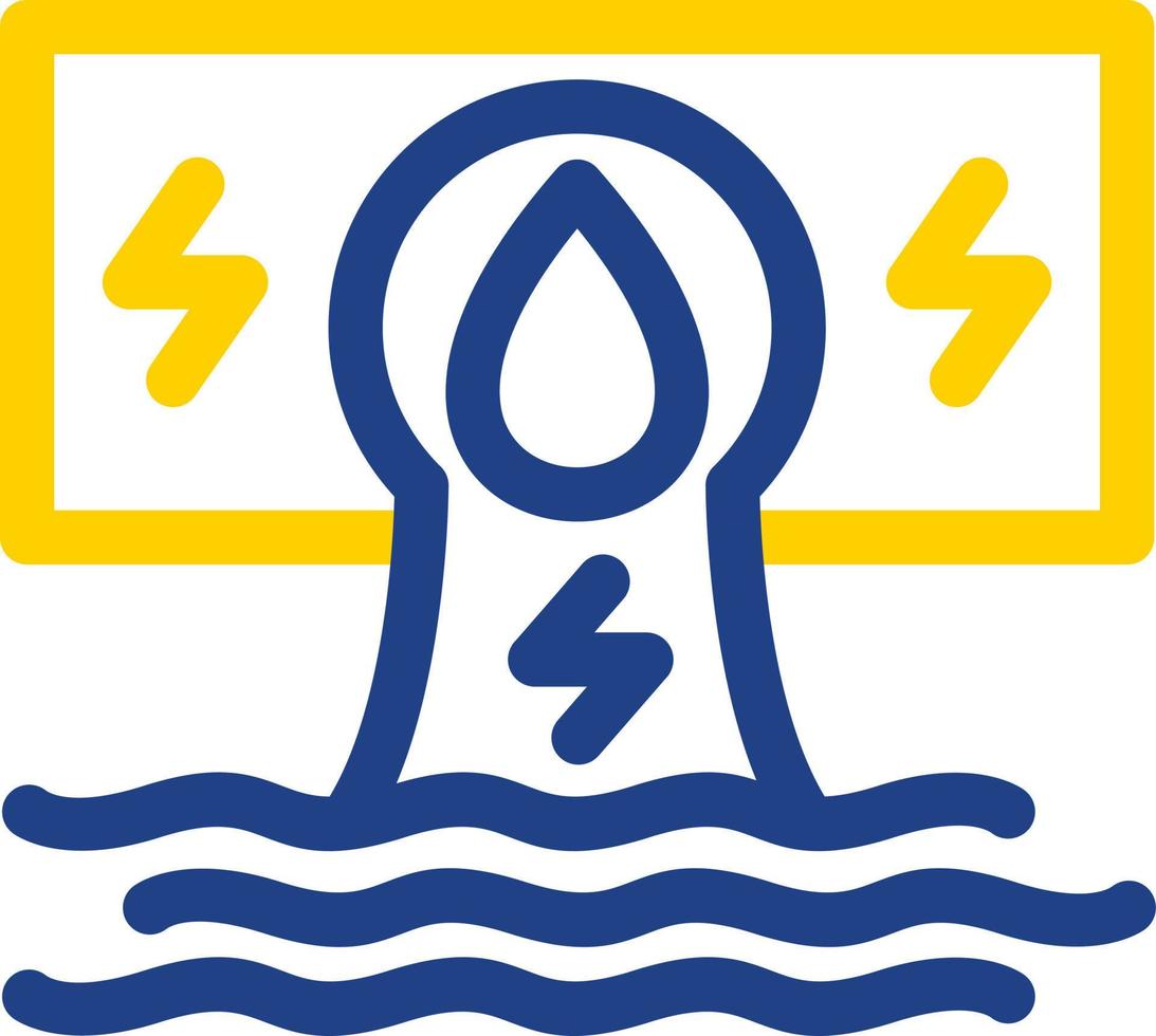 waterkracht platte pictogram vector