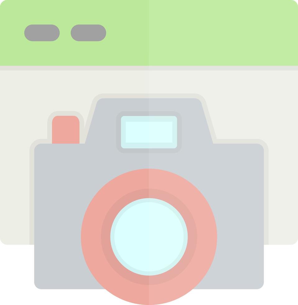 camera website plat pictogram vector