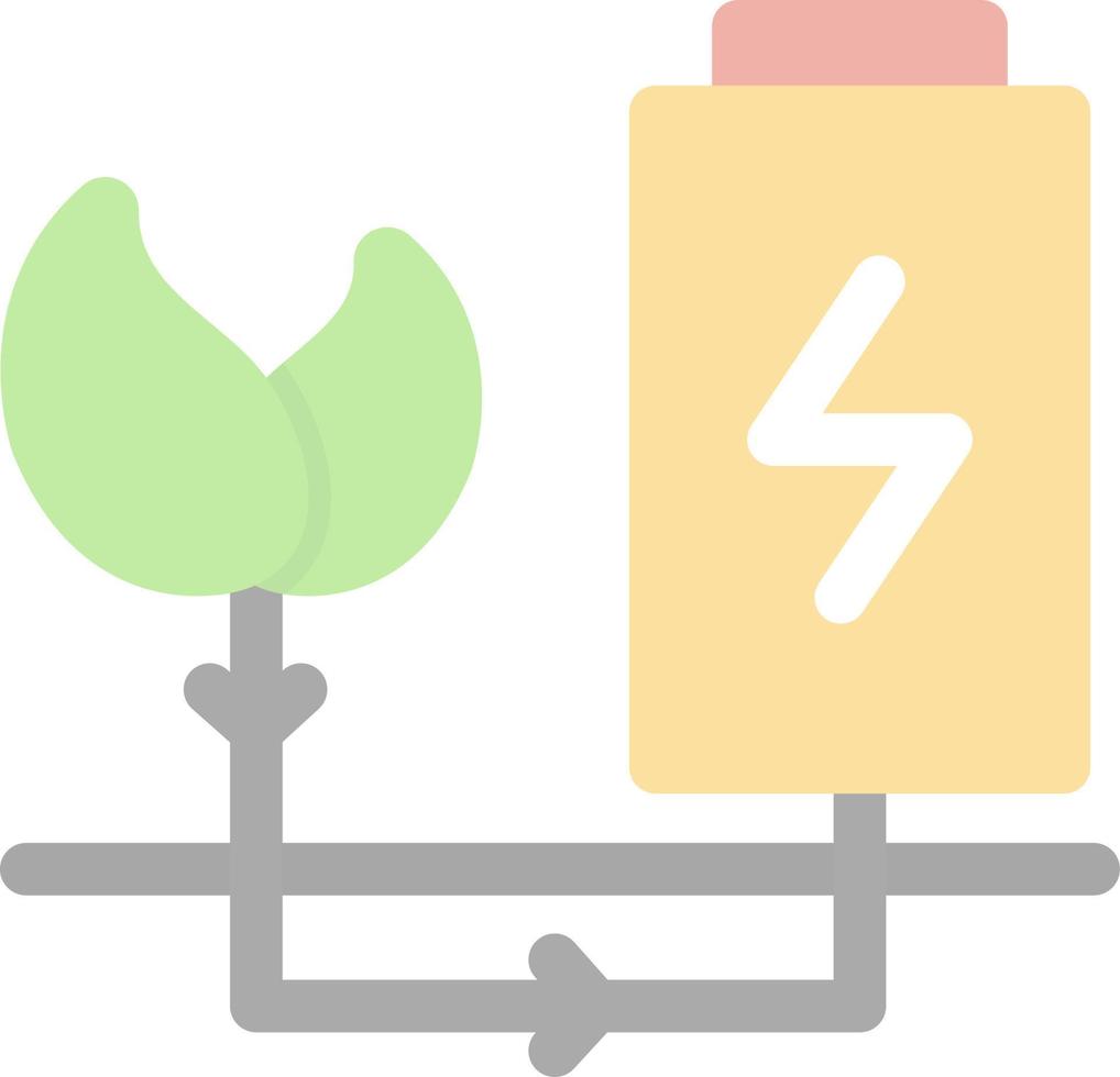 groene energie platte pictogram vector