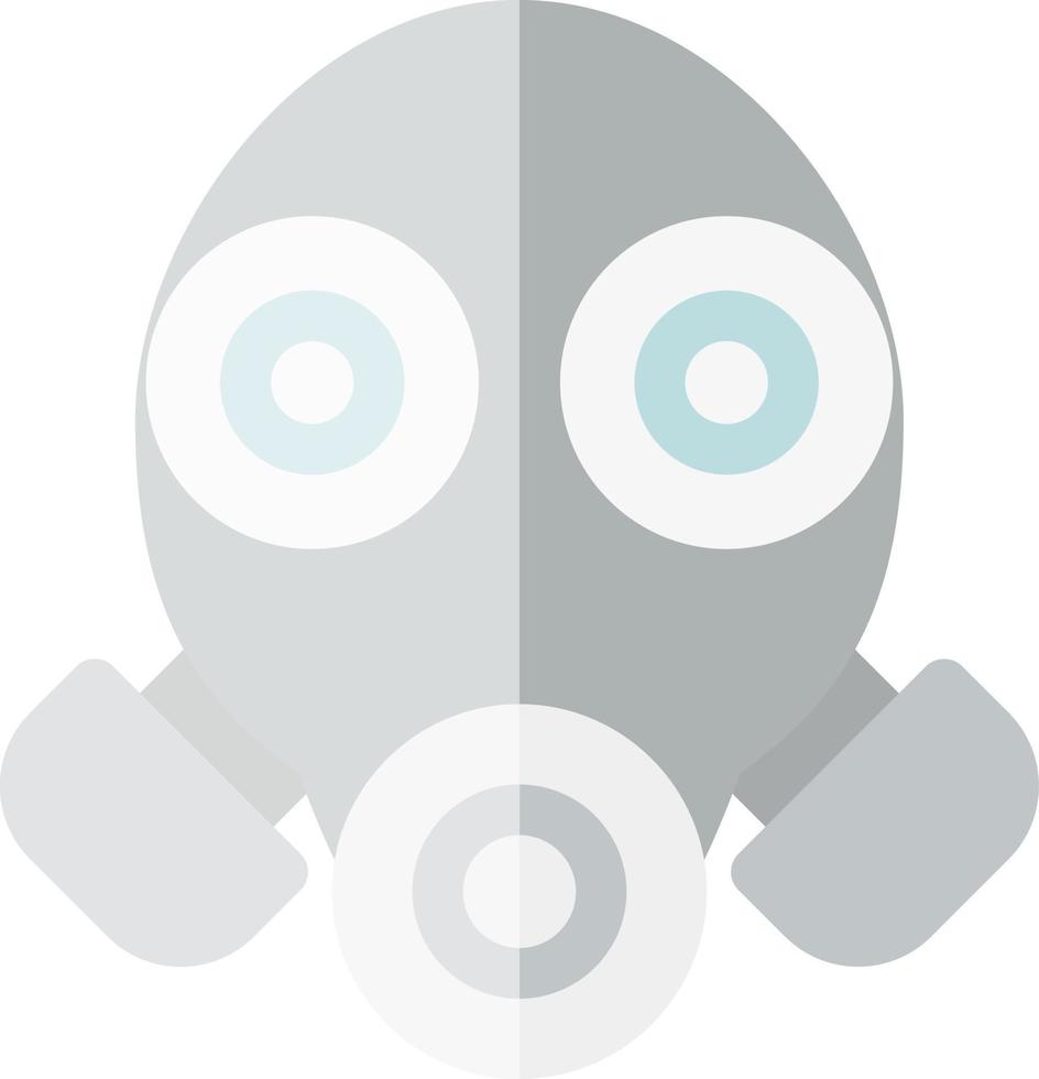 gasmasker glyph icoon vector