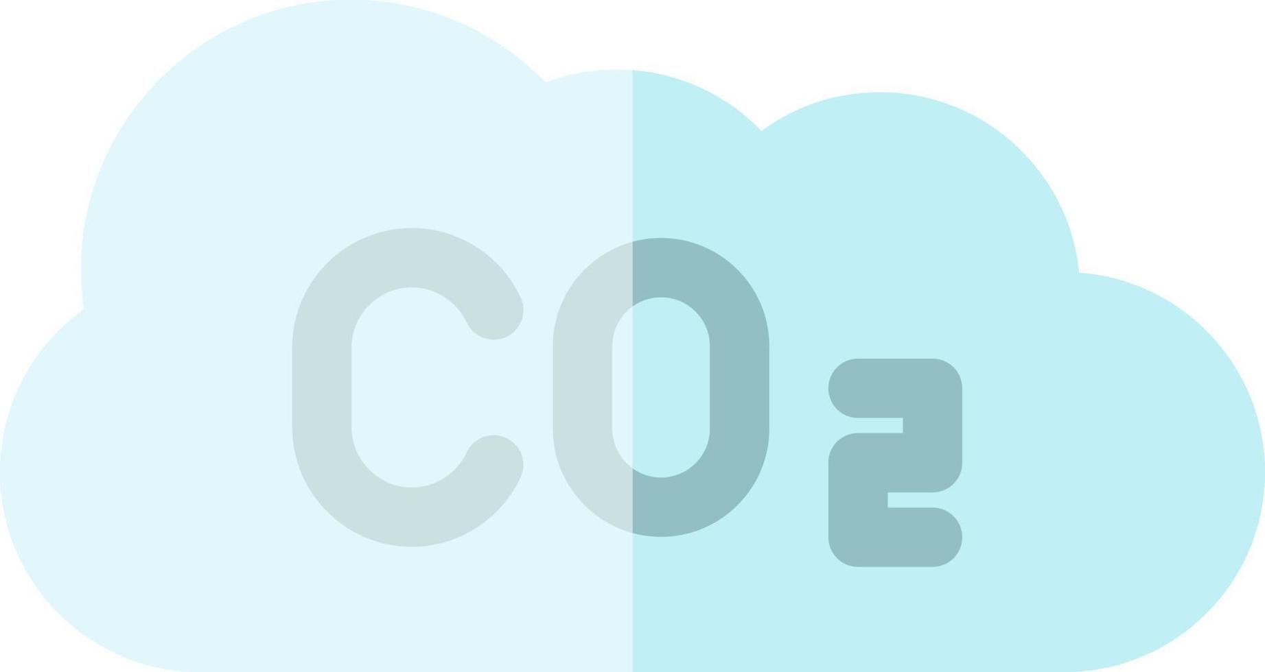 co2 glyph-pictogram vector