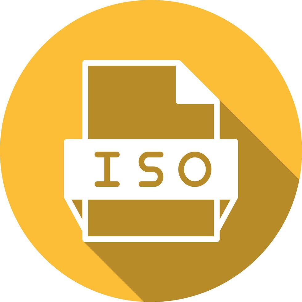 iso het dossier formaat icoon vector