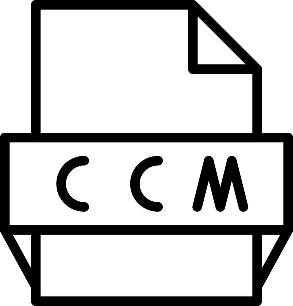 ccm het dossier formaat icoon vector