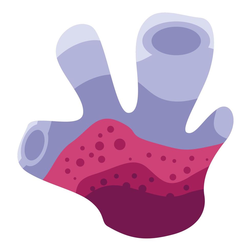 zeewier koraal icoon, isometrische stijl vector