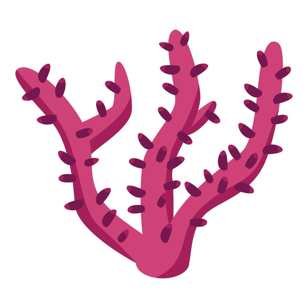 aquarium koraal icoon, isometrische stijl vector