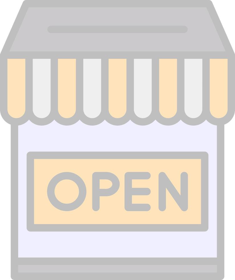 winkel Open vector icoon ontwerp