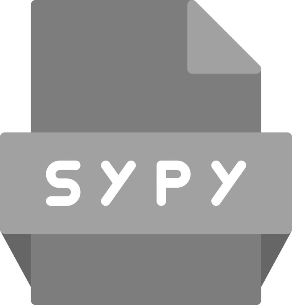 sypy het dossier formaat icoon vector