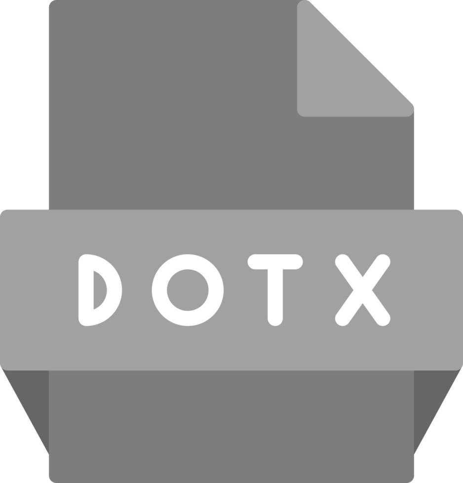 dotx het dossier formaat icoon vector