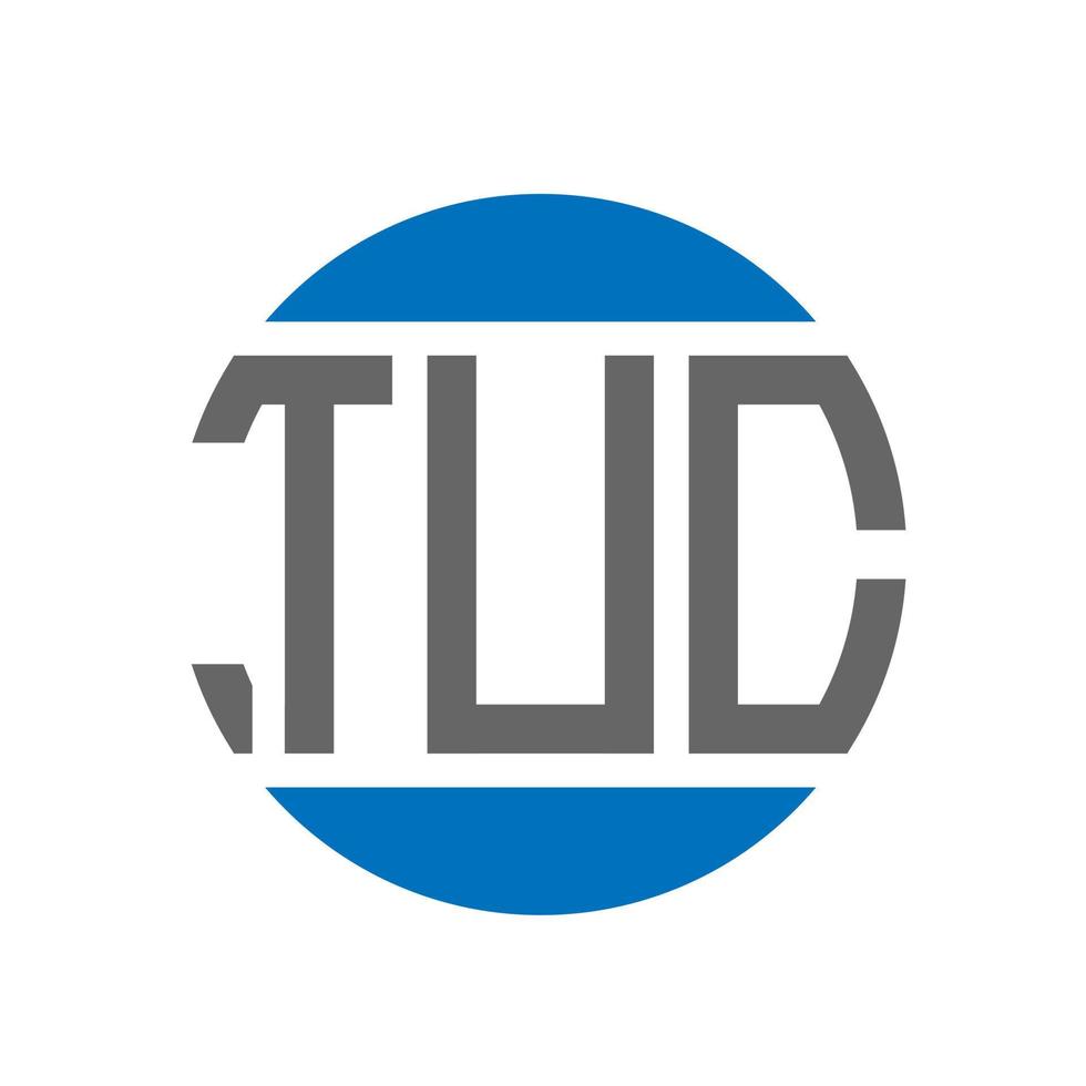 tuc brief logo ontwerp Aan wit achtergrond. tuc creatief initialen cirkel logo concept. tuc brief ontwerp. vector