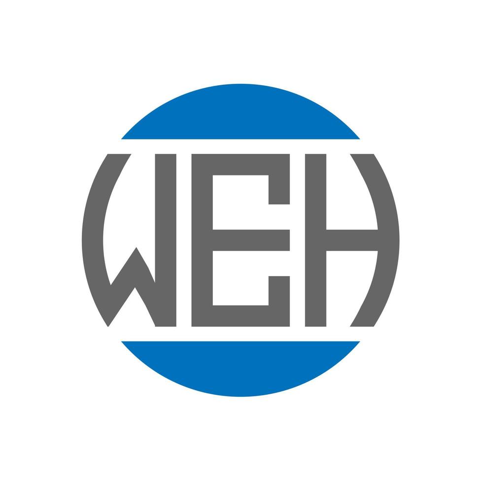 wij h brief logo ontwerp Aan wit achtergrond. wij h creatief initialen cirkel logo concept. wij h brief ontwerp. vector