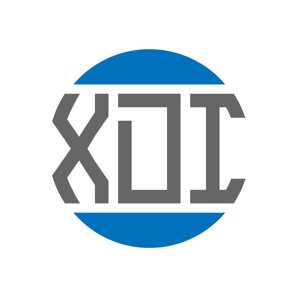 xdi brief logo ontwerp Aan wit achtergrond. xdi creatief initialen cirkel logo concept. xdi brief ontwerp. vector