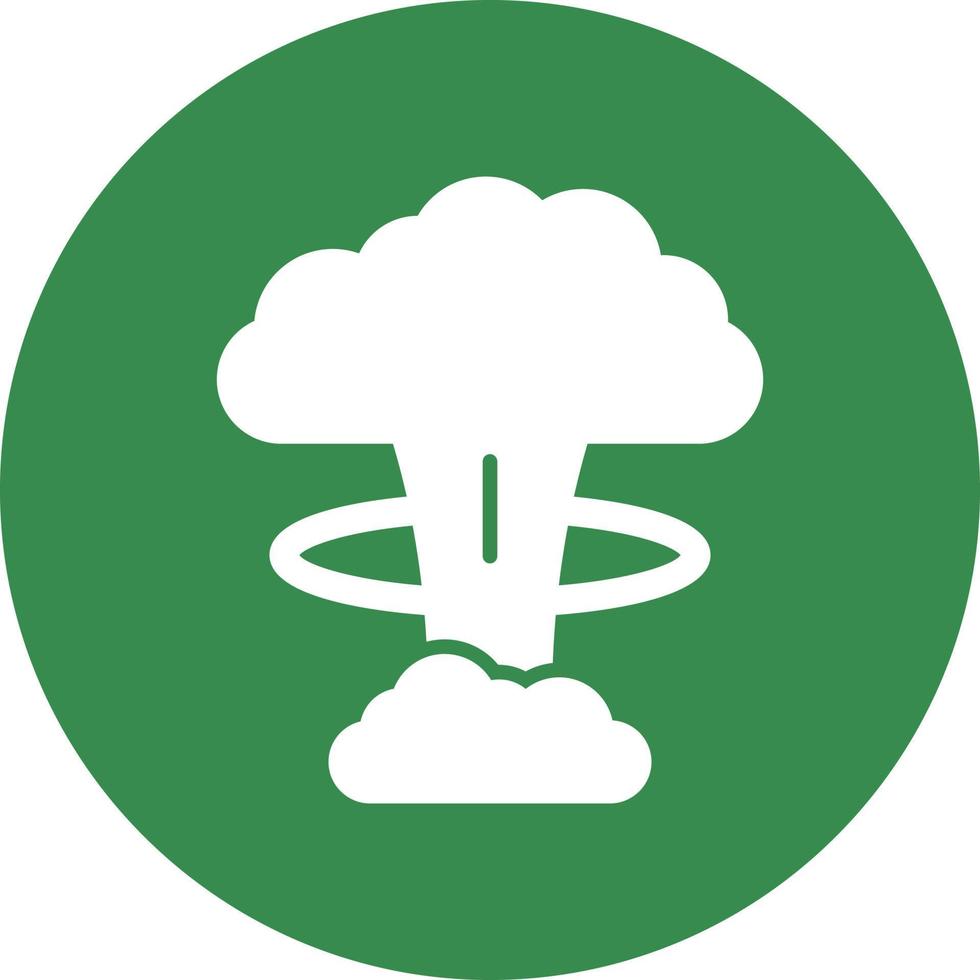 nucleaire explosie glyph icon vector