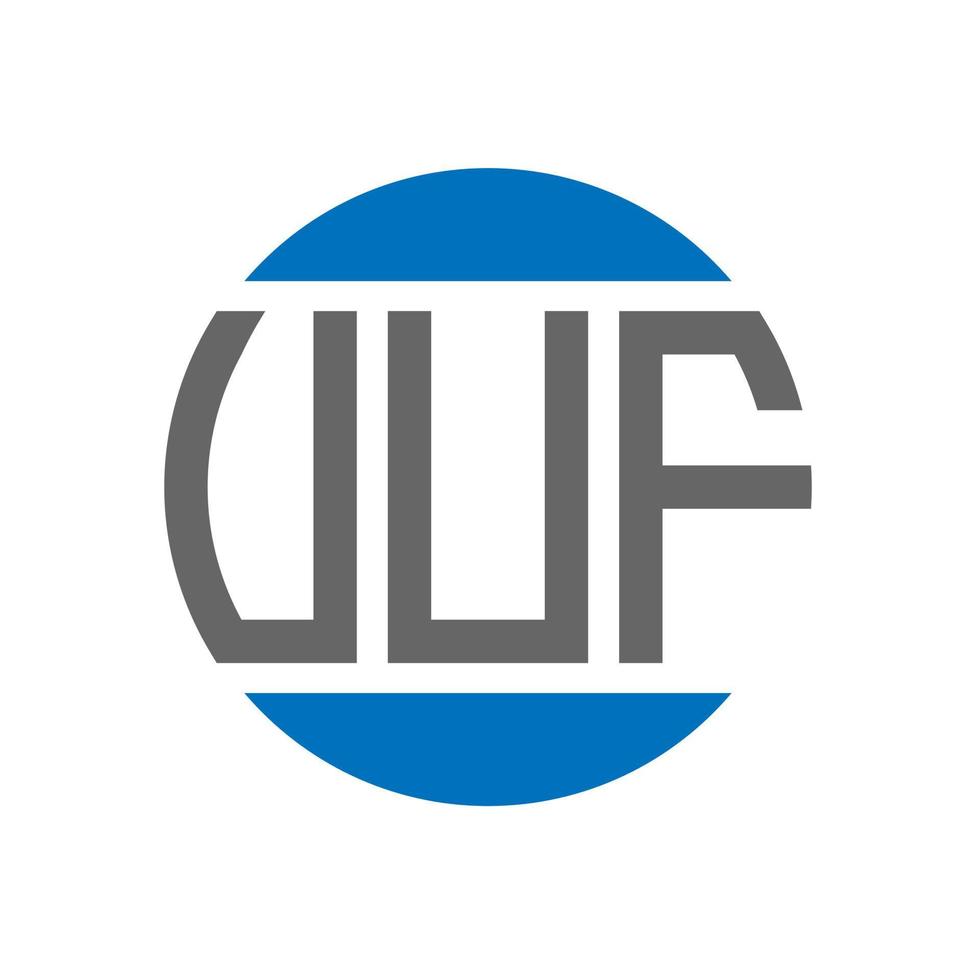 vuf brief logo ontwerp Aan wit achtergrond. vuf creatief initialen cirkel logo concept. vuf brief ontwerp. vector