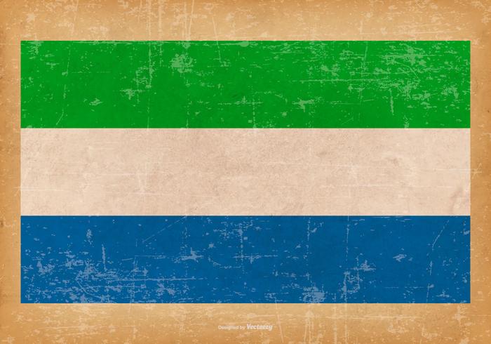 Grung Vlag van Sierra Leone vector