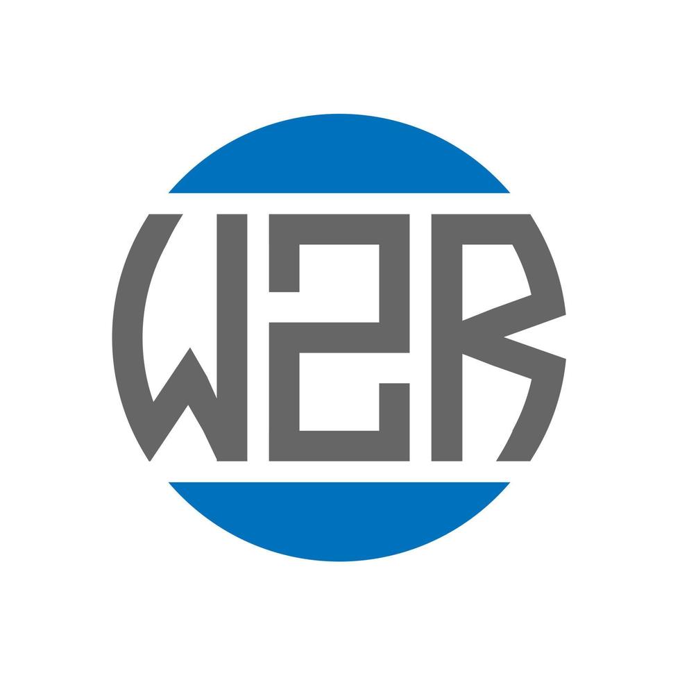 wzr brief logo ontwerp Aan wit achtergrond. wzr creatief initialen cirkel logo concept. wzr brief ontwerp. vector