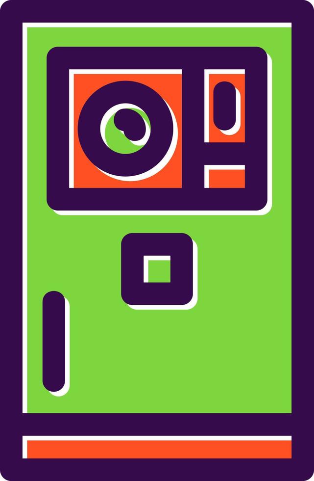 smartphone camera plat pictogram vector