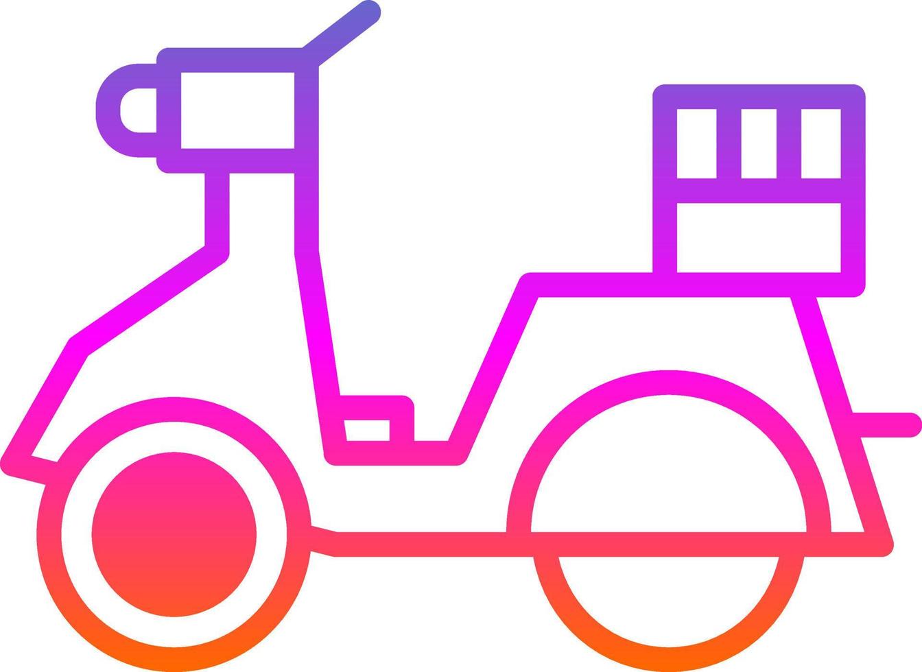 levering scooter vector icoon ontwerp