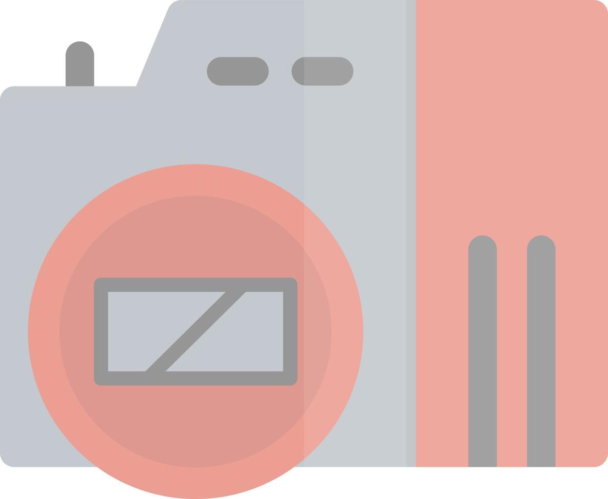 spiegelloze camera plat pictogram vector