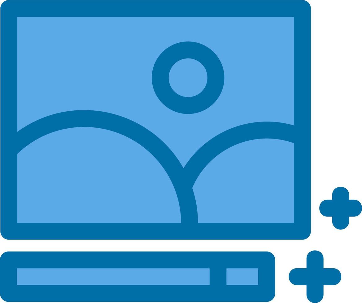 platte pictogram voor fotobewerking vector