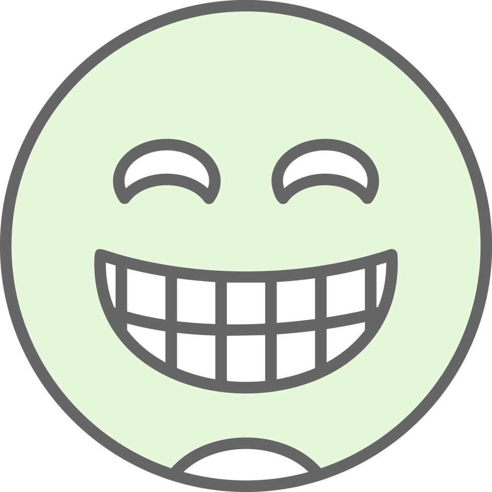 stralend gezicht met glimlachen ogen vector icoon ontwerp