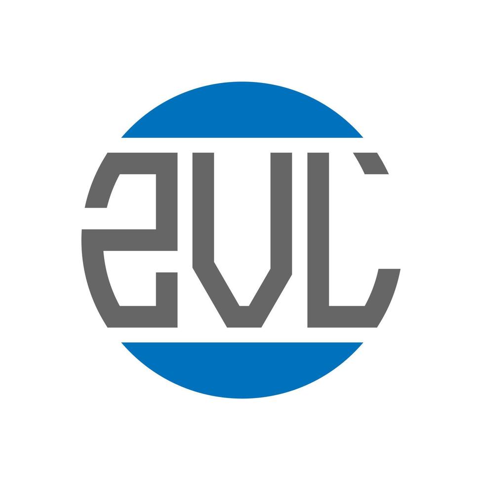 zvl brief logo ontwerp Aan wit achtergrond. zvl creatief initialen cirkel logo concept. zvl brief ontwerp. vector