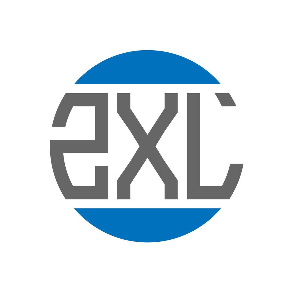 zxl brief logo ontwerp Aan wit achtergrond. zxl creatief initialen cirkel logo concept. zxl brief ontwerp. vector