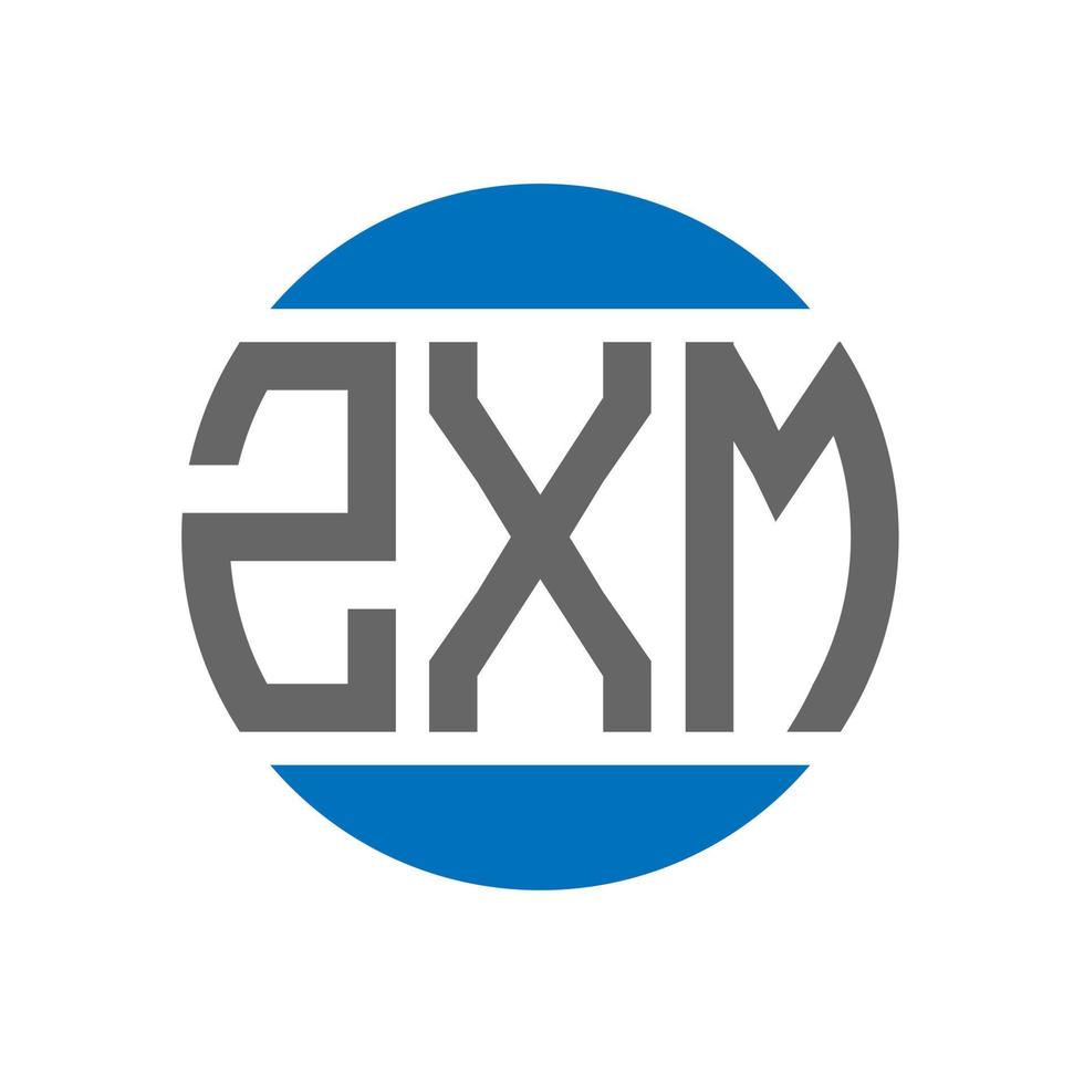 zxm brief logo ontwerp Aan wit achtergrond. zxm creatief initialen cirkel logo concept. zxm brief ontwerp. vector
