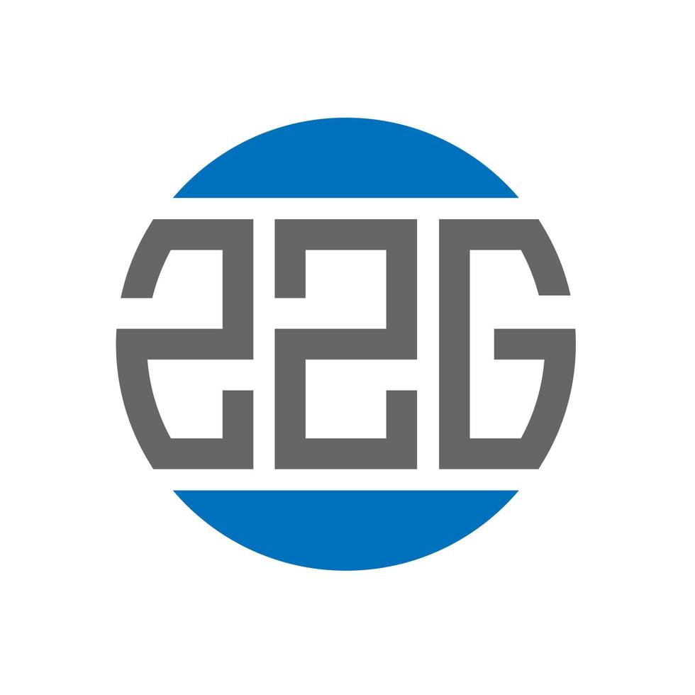 zzg brief logo ontwerp Aan wit achtergrond. zzg creatief initialen cirkel logo concept. zzg brief ontwerp. vector