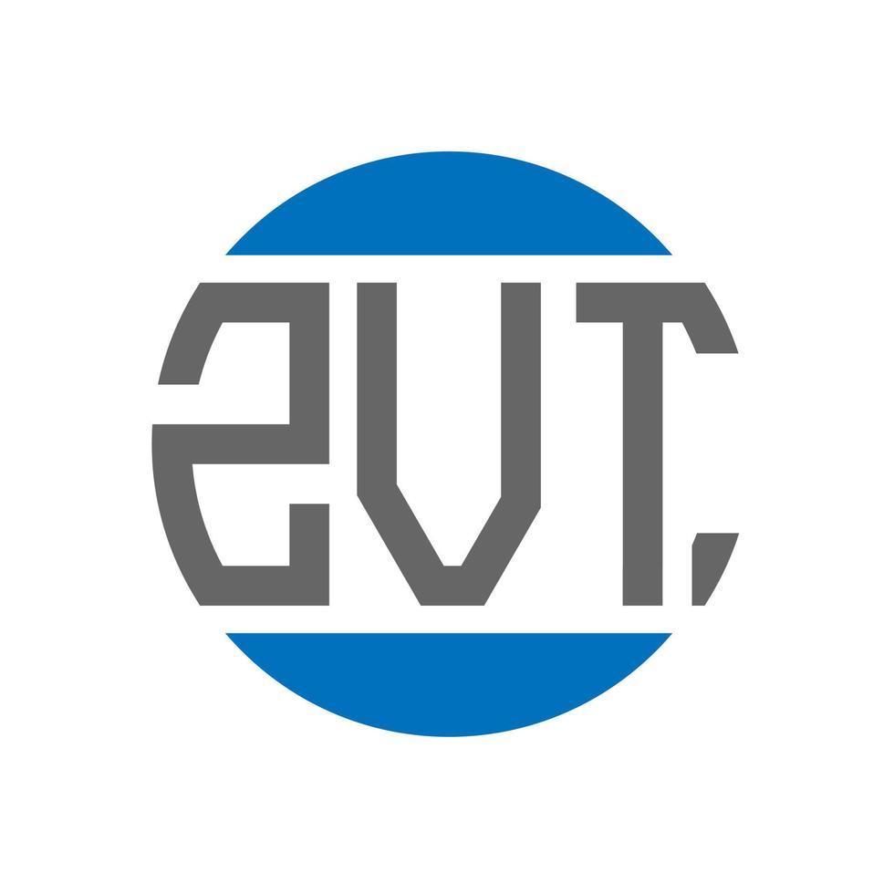 zvt brief logo ontwerp Aan wit achtergrond. zvt creatief initialen cirkel logo concept. zvt brief ontwerp. vector