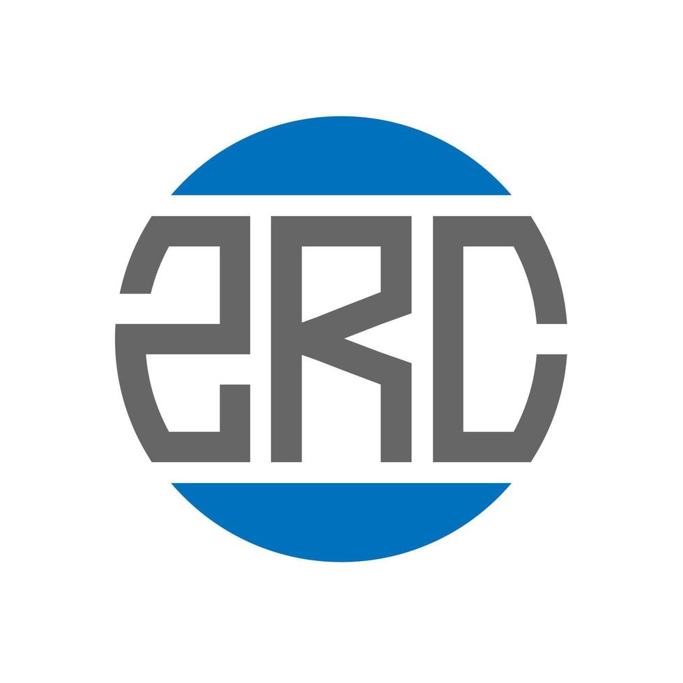 zrc brief logo ontwerp Aan wit achtergrond. zrc creatief initialen cirkel logo concept. zrc brief ontwerp. vector