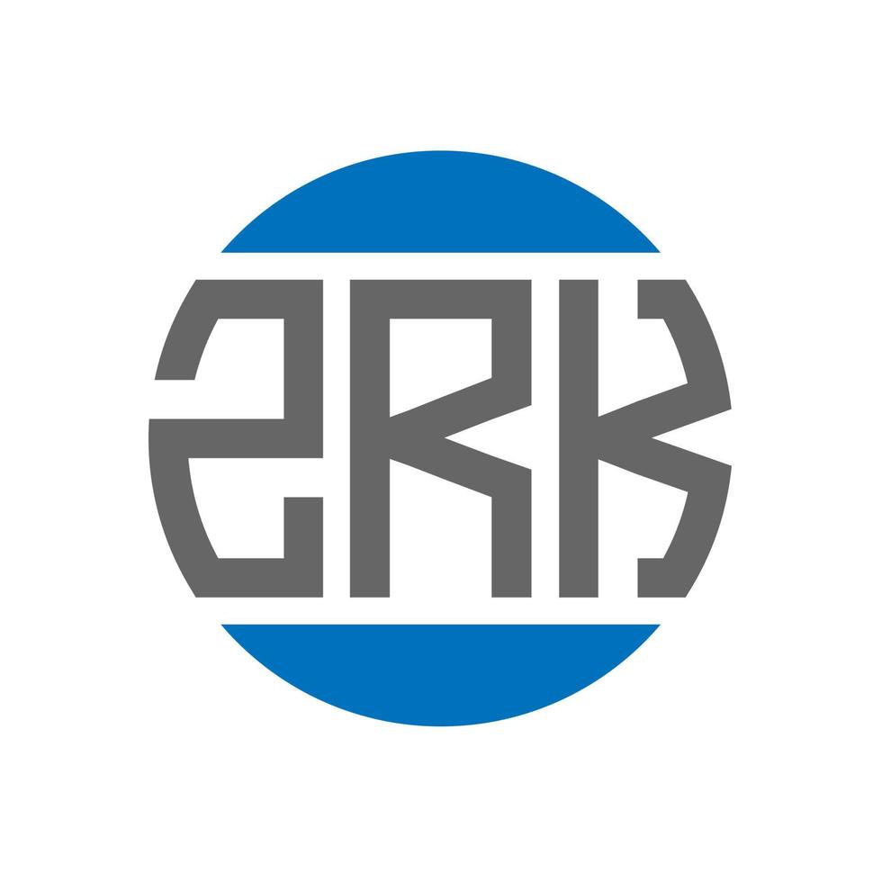 zrk brief logo ontwerp Aan wit achtergrond. zrk creatief initialen cirkel logo concept. zrk brief ontwerp. vector