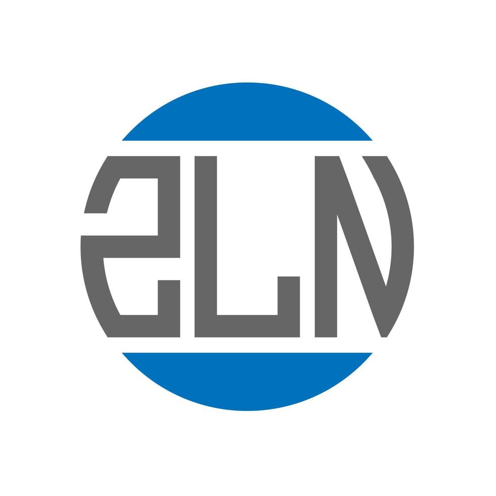 zln brief logo ontwerp Aan wit achtergrond. zln creatief initialen cirkel logo concept. zln brief ontwerp. vector