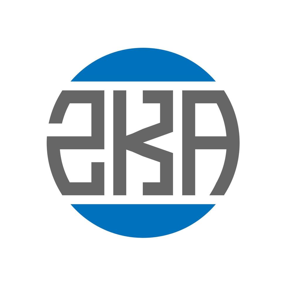 zka brief logo ontwerp Aan wit achtergrond. zka creatief initialen cirkel logo concept. zka brief ontwerp. vector