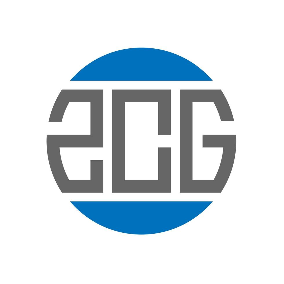 zcg brief logo ontwerp Aan wit achtergrond. zcg creatief initialen cirkel logo concept. zcg brief ontwerp. vector