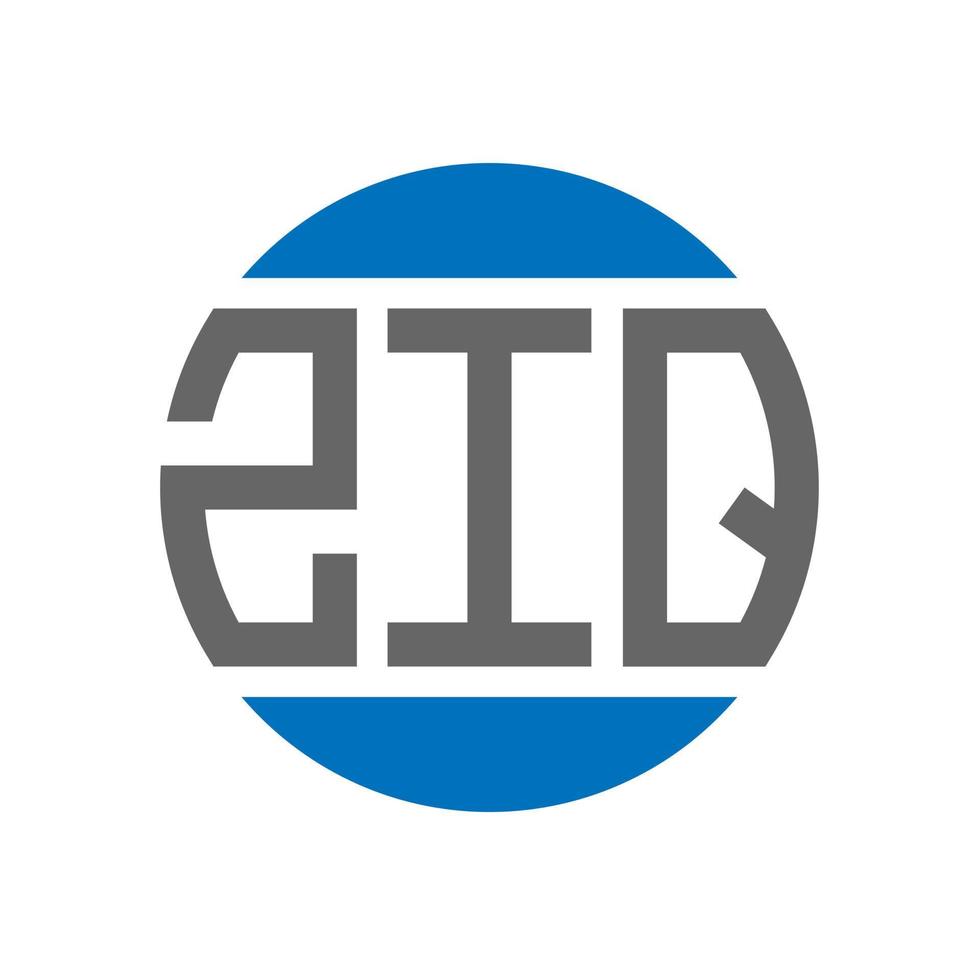 ziq brief logo ontwerp Aan wit achtergrond. ziq creatief initialen cirkel logo concept. ziq brief ontwerp. vector