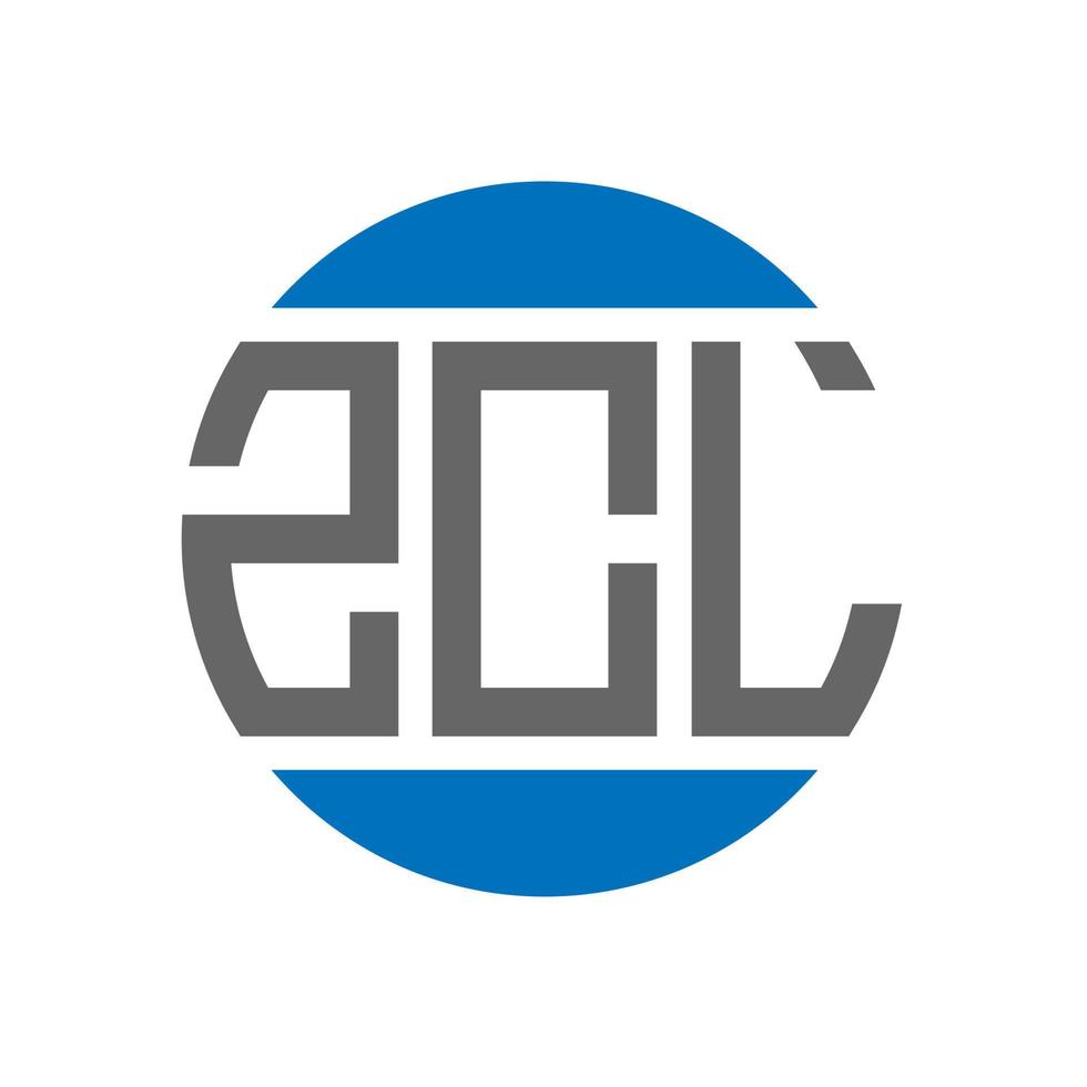 zcl brief logo ontwerp Aan wit achtergrond. zcl creatief initialen cirkel logo concept. zcl brief ontwerp. vector