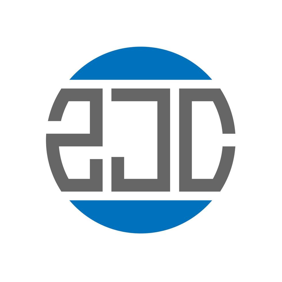 zjc brief logo ontwerp Aan wit achtergrond. zjc creatief initialen cirkel logo concept. zjc brief ontwerp. vector