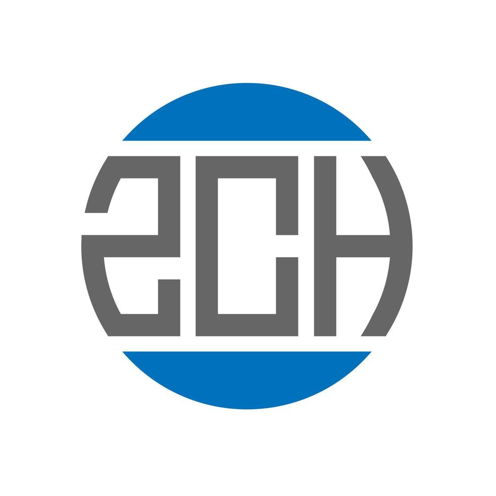 zch brief logo ontwerp Aan wit achtergrond. zch creatief initialen cirkel logo concept. zch brief ontwerp. vector