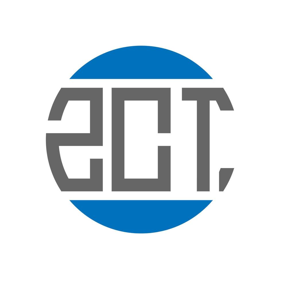 zct brief logo ontwerp Aan wit achtergrond. zct creatief initialen cirkel logo concept. zct brief ontwerp. vector