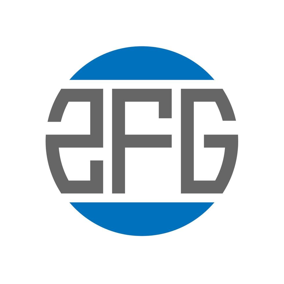 zfg brief logo ontwerp Aan wit achtergrond. zfg creatief initialen cirkel logo concept. zfg brief ontwerp. vector