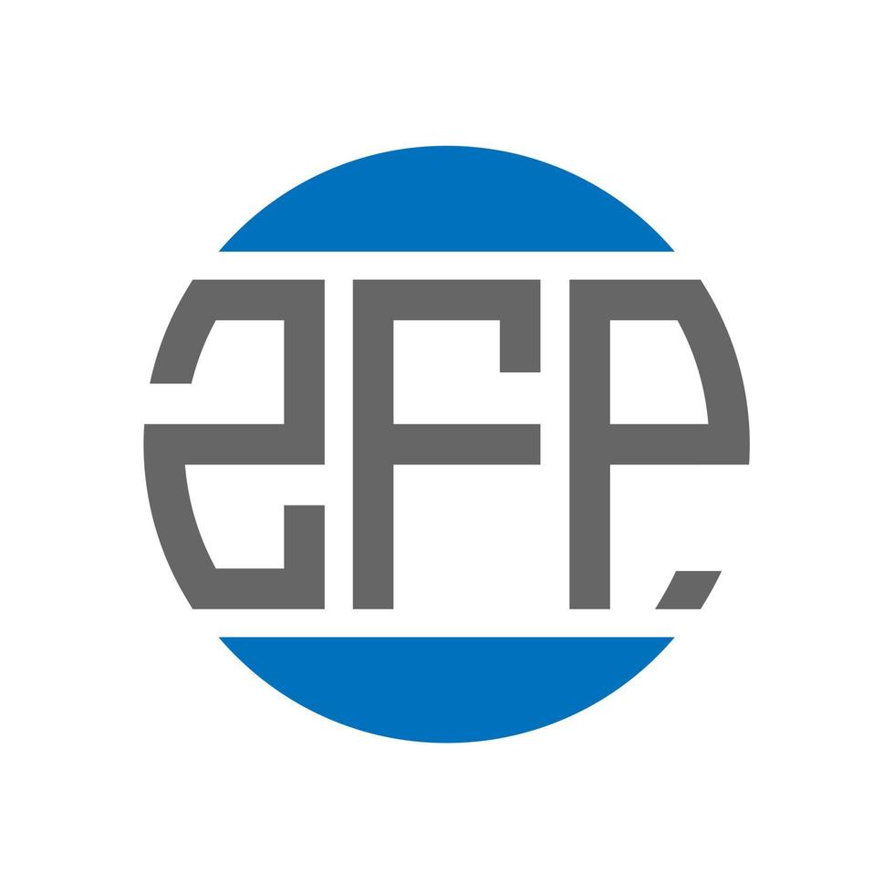 zfp brief logo ontwerp Aan wit achtergrond. zfp creatief initialen cirkel logo concept. zfp brief ontwerp. vector