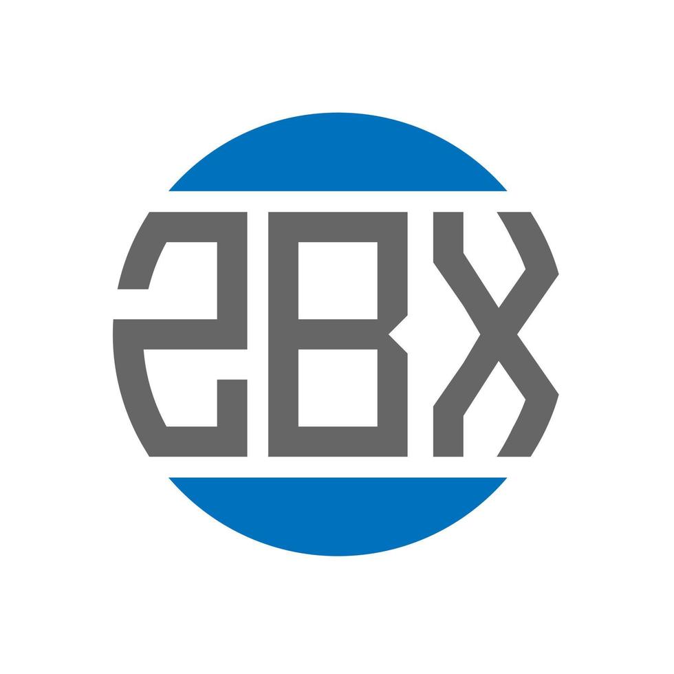 zbx brief logo ontwerp Aan wit achtergrond. zbx creatief initialen cirkel logo concept. zbx brief ontwerp. vector