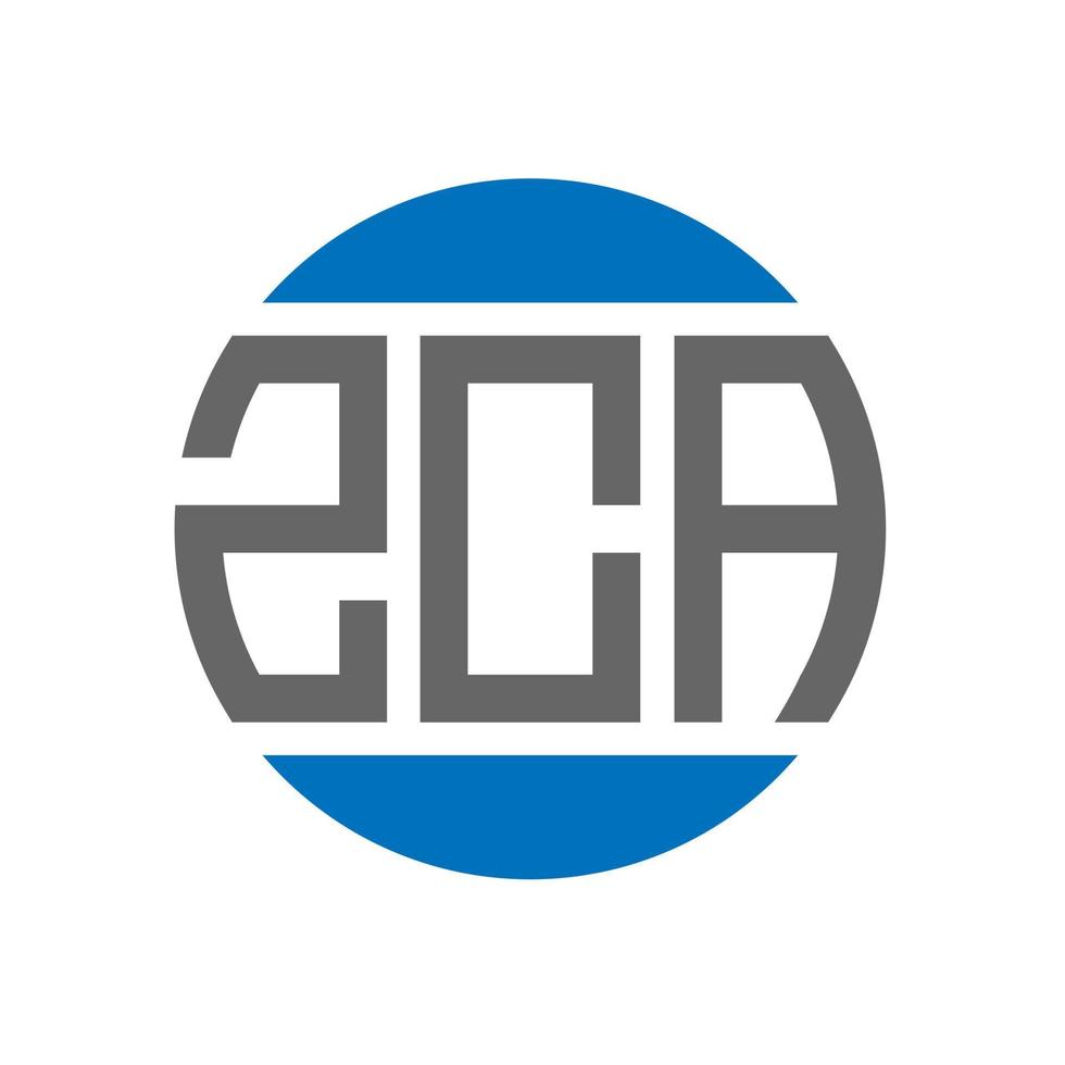 zca brief logo ontwerp Aan wit achtergrond. zca creatief initialen cirkel logo concept. zca brief ontwerp. vector