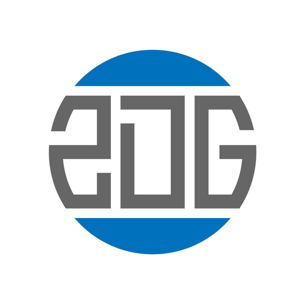 zdg brief logo ontwerp Aan wit achtergrond. zdg creatief initialen cirkel logo concept. zdg brief ontwerp. vector