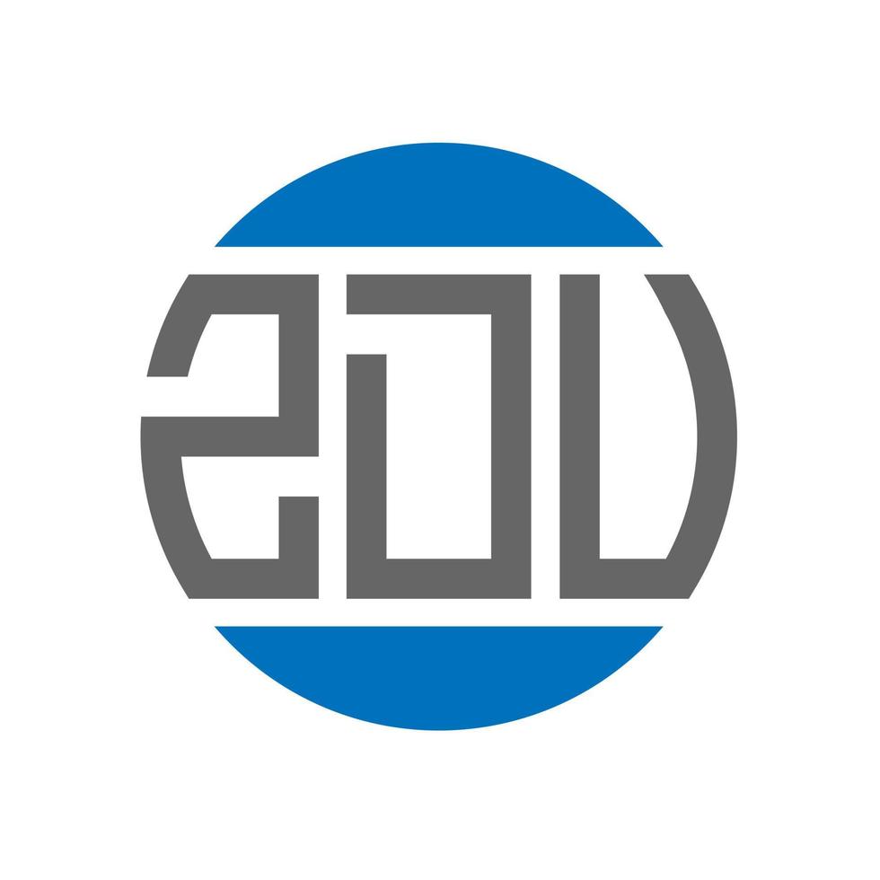 zdu brief logo ontwerp Aan wit achtergrond. zdu creatief initialen cirkel logo concept. zdu brief ontwerp. vector