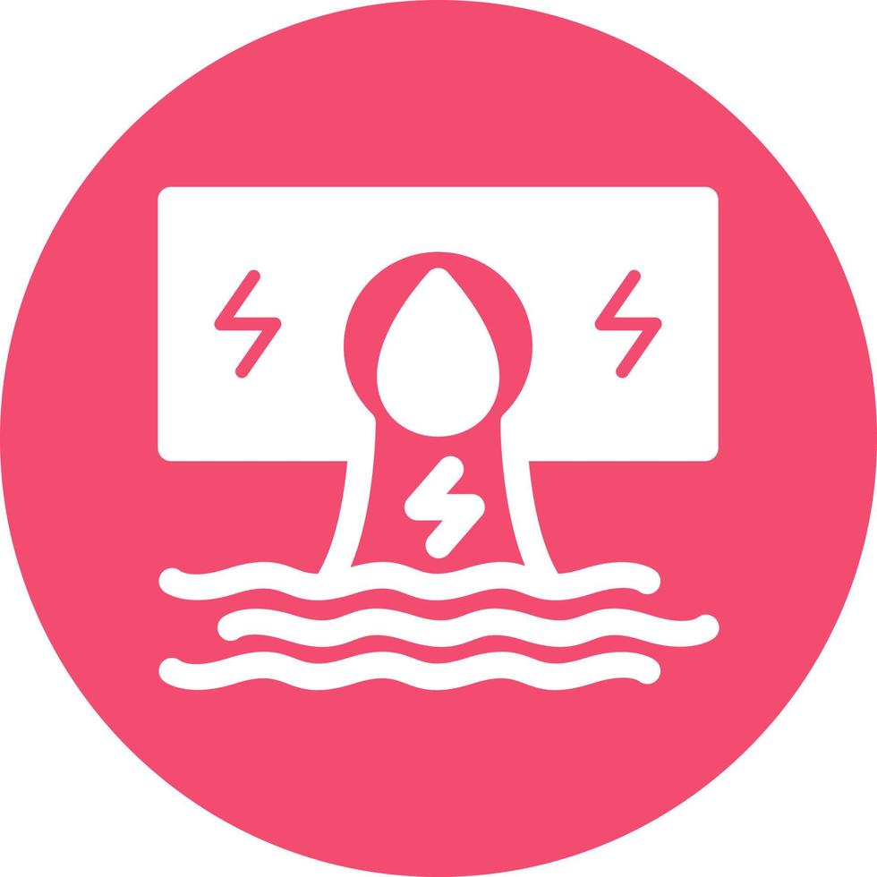 waterkracht platte pictogram vector