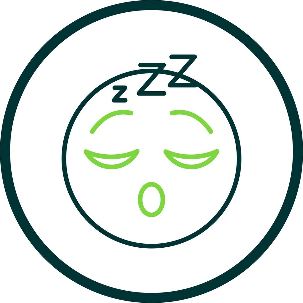 slapen gezicht vector icoon ontwerp