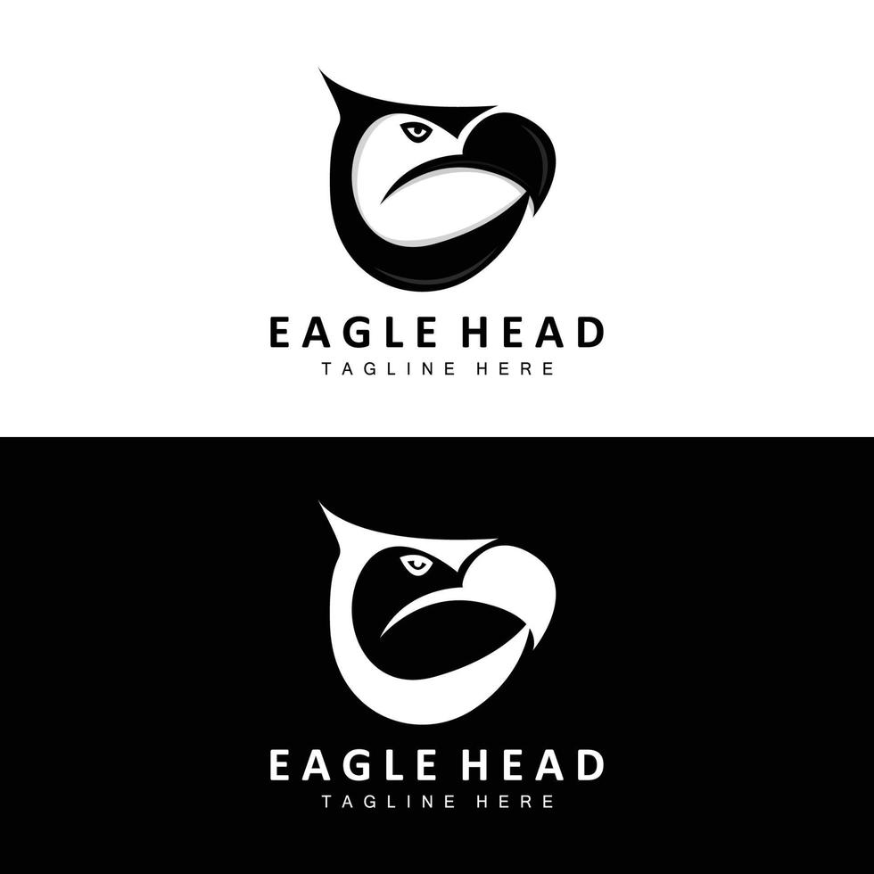 adelaar hoofd logo ontwerp, vliegend veer dier Vleugels vector, Product merk icoon illustratie vector