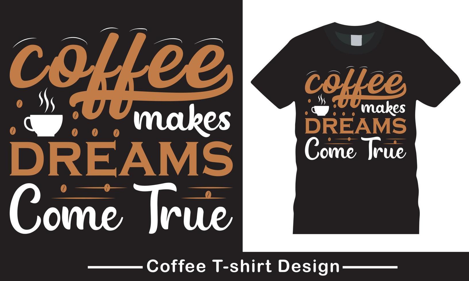 koffie minnaar t-shirt, drinken koffie vrij vector