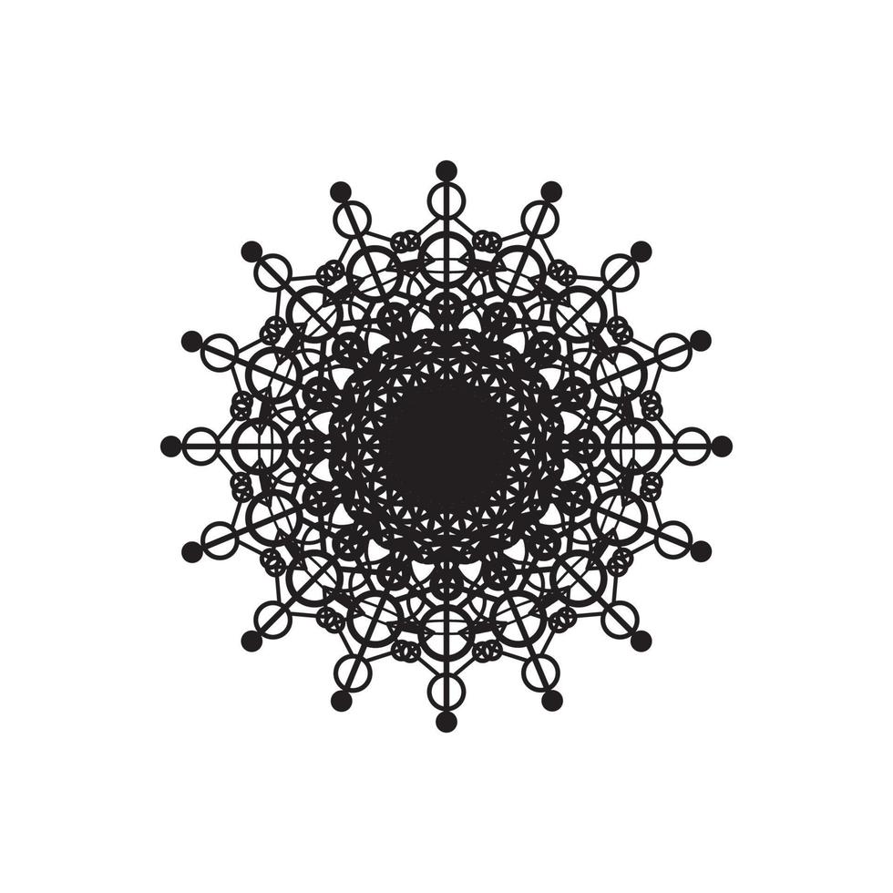 mandala logo ontwerp vectorillustratie vector